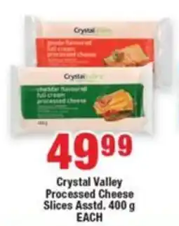 OK Foods Crystal Valley Processed Cheese Slices Asstd. offer