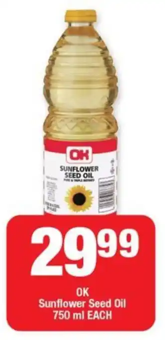 OK Foods OK Sunflower Seed Oil offer