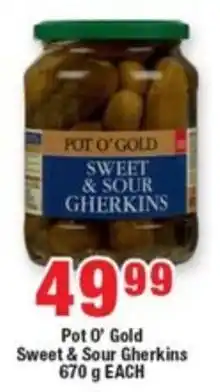 Pot O' Gold Sweet & Sour Gherkins