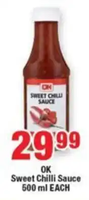 OK Foods OK Sweet Chilli Sauce offer
