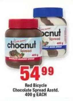 OK Foods Red Bicycle Chocolate Spread Asstd. offer