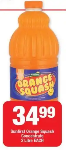 OK Foods Sunfirst Orange Squash Concentrate offer