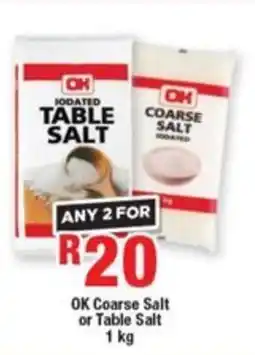 OK Foods OK Coarse Salt or Table Salt offer