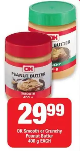 OK Foods OK Smooth or Crunchy Peanut Butter offer