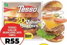 1UP Tesso value burgers offer