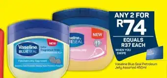 Pick n Pay Vaseline Blue Seal Petroleum Jelly Assorted 450ml offer