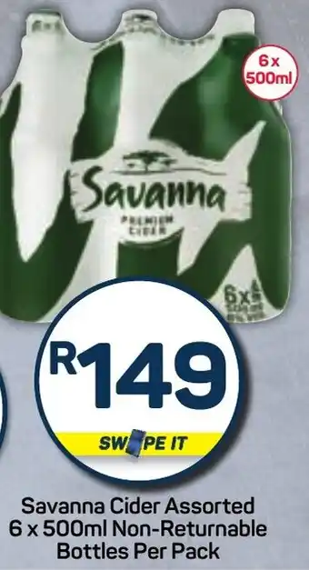 Pick n Pay Savanna Cider Assorted Non-Returnable Bottles offer