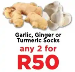 Food Lover's Market Garlic, Ginger or Turmeric Socks offer