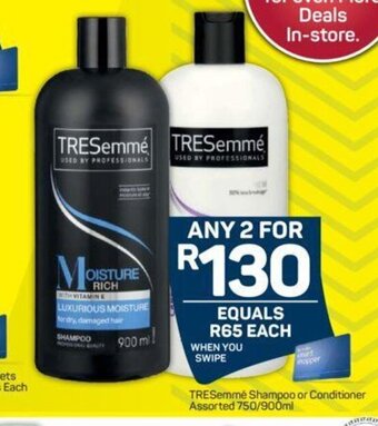 Pick n Pay TRESemmé Shampoo or Conditioner Assorted 750/900ml offer