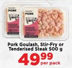 Food Lover's Market Pork Goulash, Stir-Fry or Tenderised Steak offer