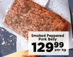 Smoked Peppered Pork Belly