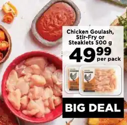 Chicken Goulash, Stir-Fry or Steaklets