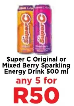 Food Lover's Market Super C Original or Mixed Berry Sparkling Energy Drink offer