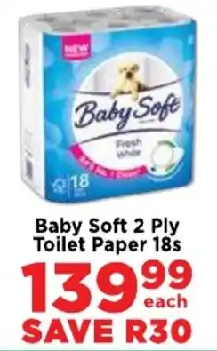 Food Lover's Market Baby Soft 2 Ply Toilet Paper offer