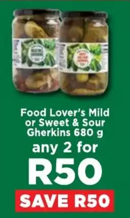 Food Lover's Mild or Sweet & Sour Gherkins