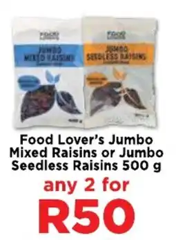 Food Lover's Market Food Lover's Jumbo Mixed Raisins or Jumbo Seedless Raisins offer