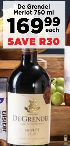 Food Lover's Market De Grendel Merlot offer