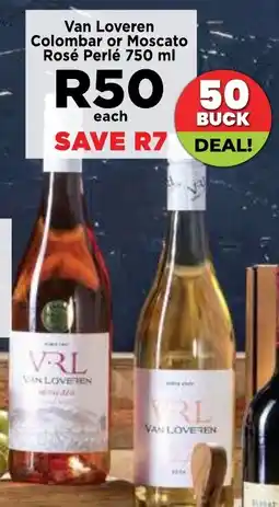 Food Lover's Market Van Loveren Colombar or Moscato Rosé Perlé offer