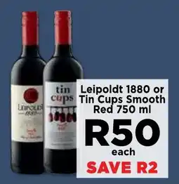 Food Lover's Market Leipoldt 1880 or cups Tin Cups Smooth Red offer