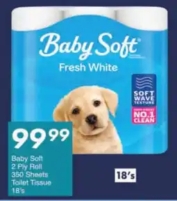 President Hyper Baby Soft 2 Ply Roll 350 Sheets Toilet Tissue offer