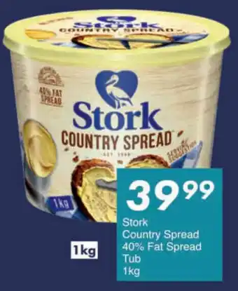 President Hyper Stork Country Spread 40% Fat Spread Tub offer