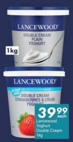 President Hyper Lancewood Yoghurt Double Cream offer
