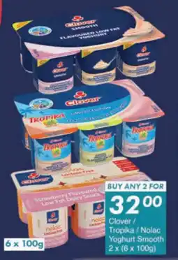 President Hyper Clover/ Tropika/ Nolac Yoghurt Smooth offer