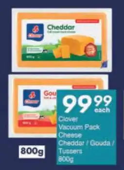 President Hyper Clover Vacuum Pack Cheese Cheddar/ Gouda/ Tussers offer