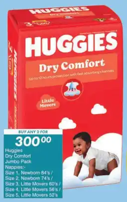 President Hyper Huggies Dry Comfort Jumbo Pack Nappies offer