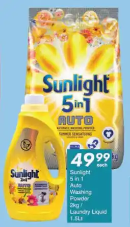 President Hyper Sunlight 5 in 1 Auto Washing Powder/ Laundry Liquid offer