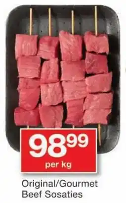 Checkers Original/Gourmet Beef Sosaties offer