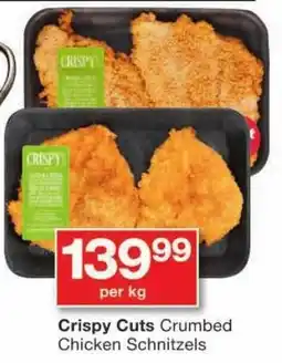Checkers Crispy Cuts Crumbed Chicken Schnitzels offer