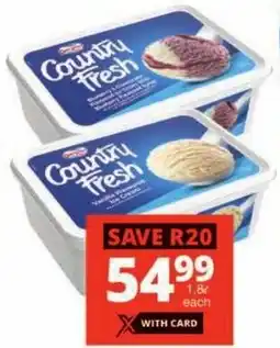 Checkers Dairymaid Country Fresh Ice Cream All Variants offer