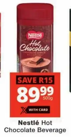 Checkers Nestlé Hot Chocolate Beverage offer