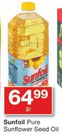 Checkers Sunfoil Pure Sunflower Seed Oil offer