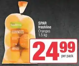 KwikSpar SPAR freshline Oranges offer
