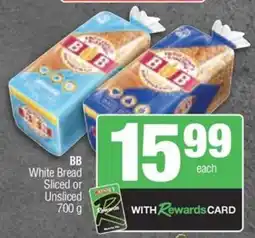 KwikSpar BB White Bread Sliced or Unsliced offer