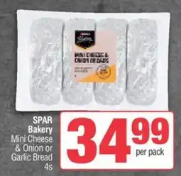 KwikSpar SPAR Bakery Mini Cheese & Onion or Garlic Bread offer