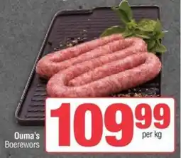 KwikSpar Ouma's Boerewors offer