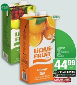 KwikSpar Liqui Fruit 100% Fruit Juice Blend Assorted offer