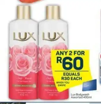 Pick n Pay Lux Bodywash Assorted 400ml offer