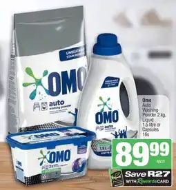 KwikSpar Omo Auto Washing Powder, Liquid or Capsules offer