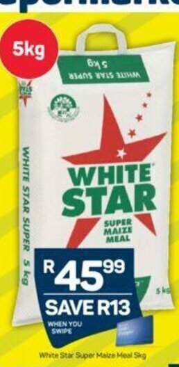 Pick n Pay White Star Super Maize Meal 5kg offer