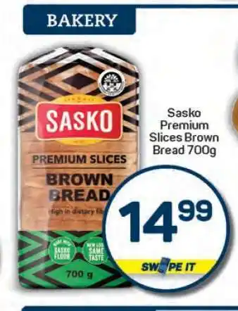 Pick n Pay Sasko Premium Slices Brown Bread 700g offer