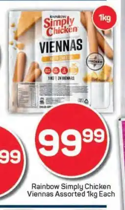 Pick n Pay RAINBOW Simply Chicken Viennas Assorted offer