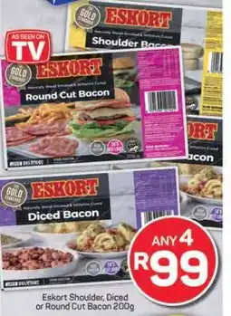 Pick n Pay Eskort Shoulder, Diced or Round Cut Bacon 200g offer