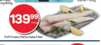 Pick n Pay PnP Frozen Petite Hake Fillet offer