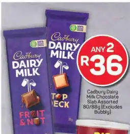 Pick n Pay Cadbury Dairy Milk Chocolate Slab Assorted offer