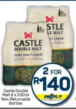 Pick n Pay Castle Double Malt 6 x 330ml offer