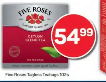 Pick n Pay Five Roses Tagless Teabags 102s offer